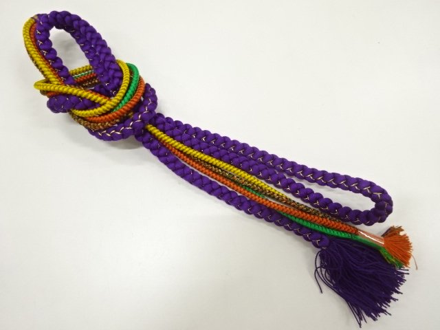 JAPANESE KIMONO / HAND-TIED OBIJIME CORD